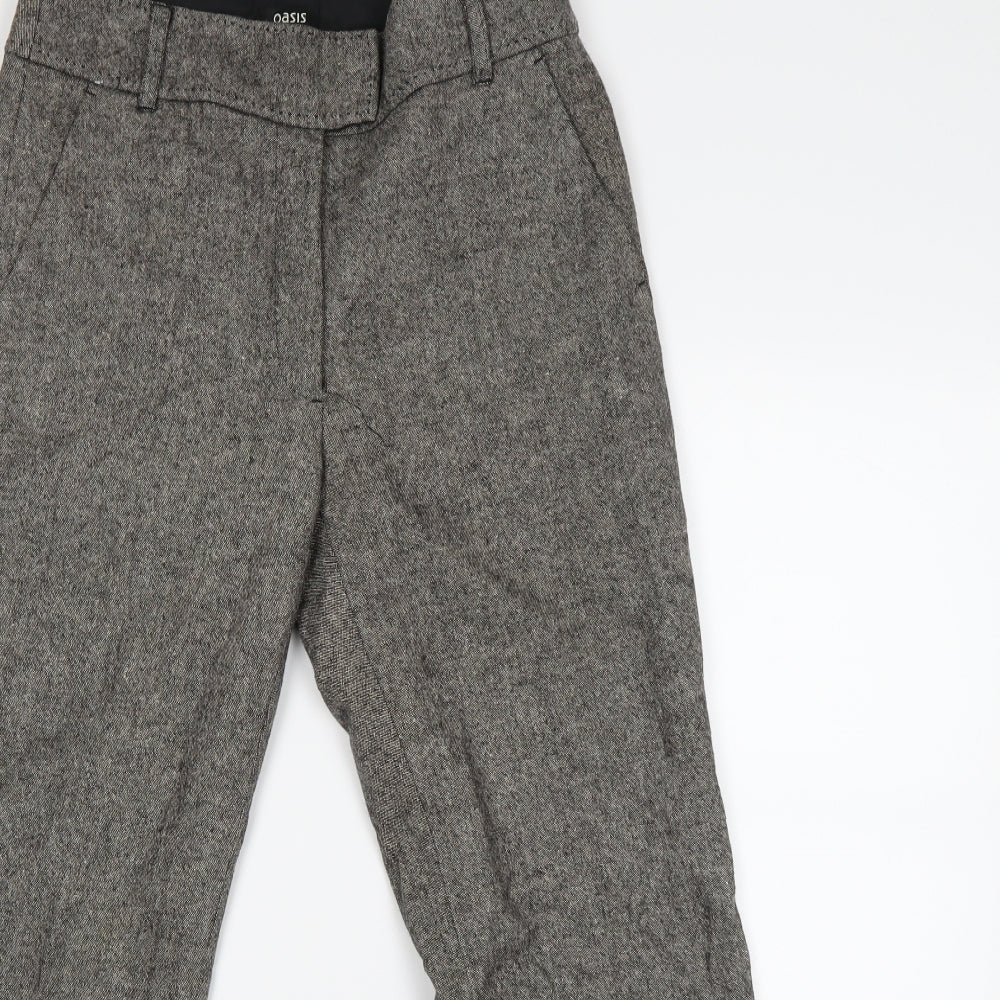 Oasis Womens Grey   Dress Pants Trousers Size 10 L28 in