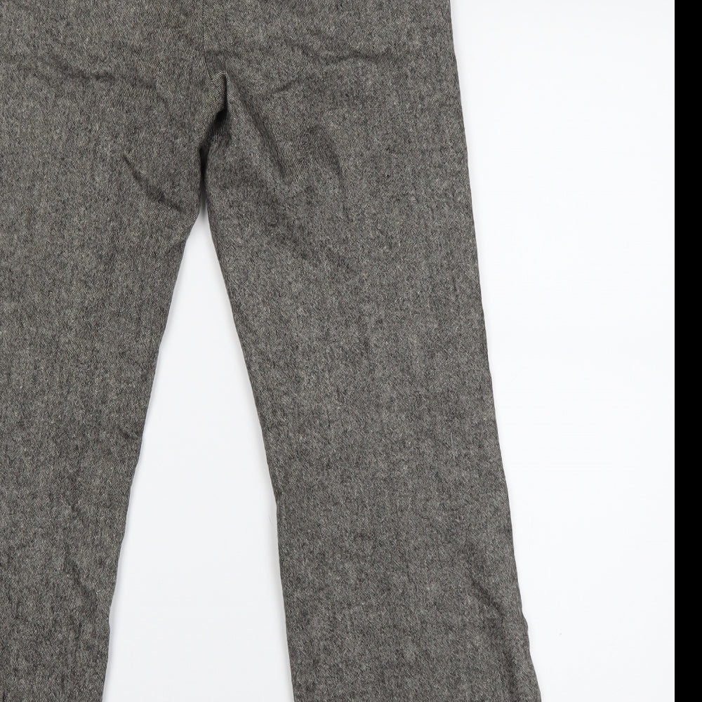 Oasis Womens Grey   Dress Pants Trousers Size 10 L28 in