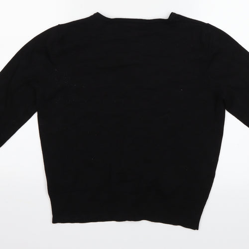 H&M Womens Black   Cardigan Jumper Size M