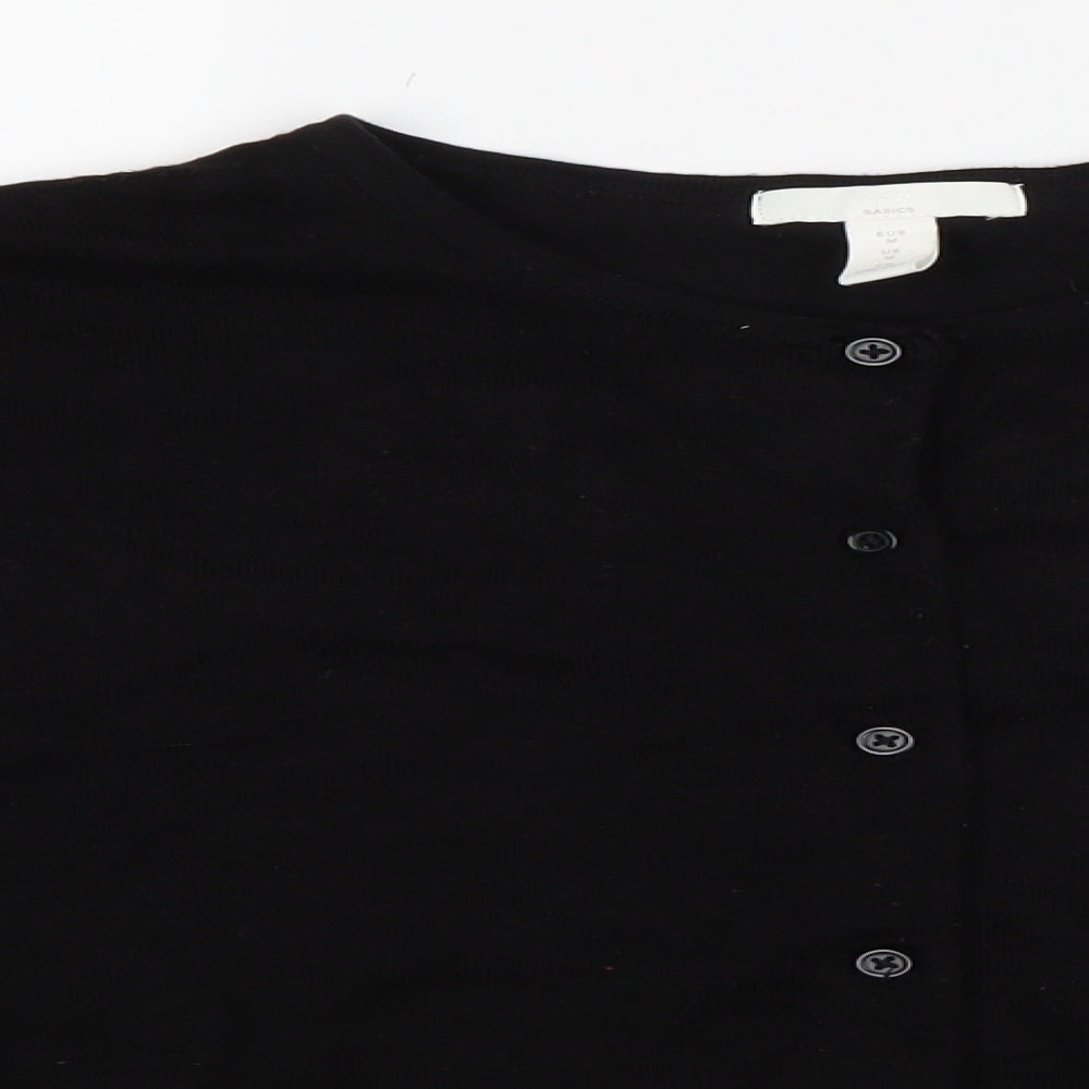 H&M Womens Black   Cardigan Jumper Size M