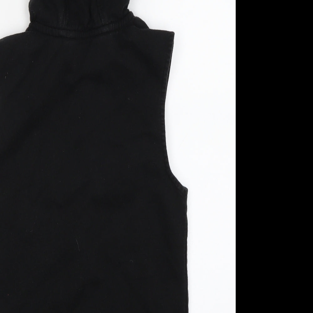 George Boys Black   Full Zip Hoodie Size 9-10 Years