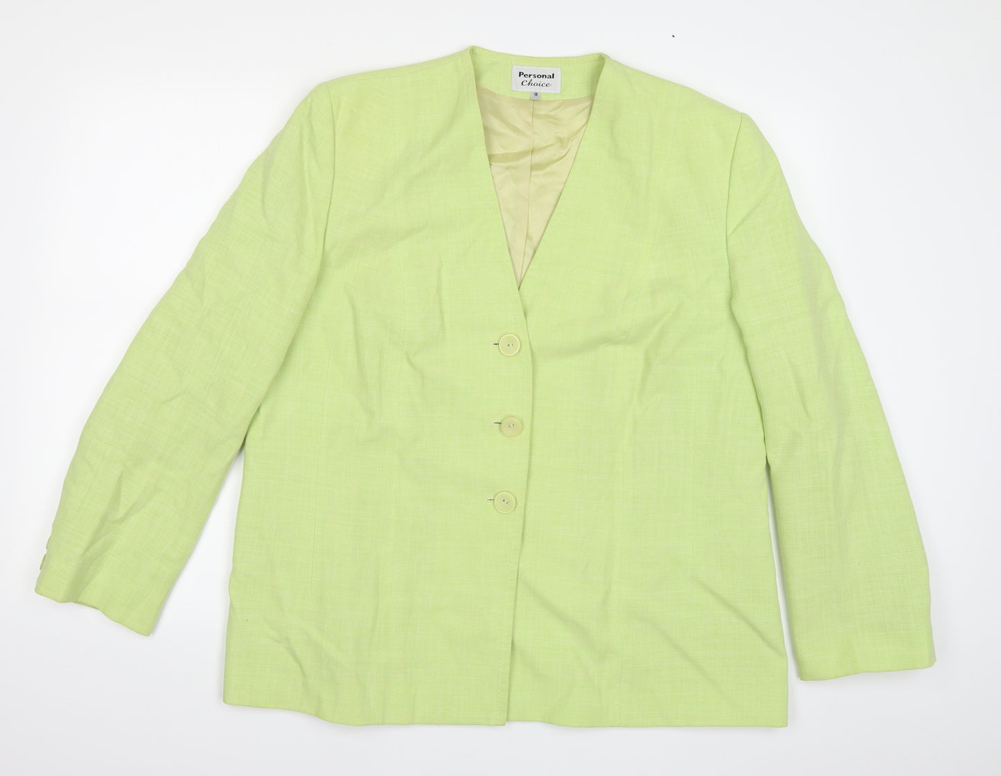 personal choice Womens Green   Jacket Blazer Size 18
