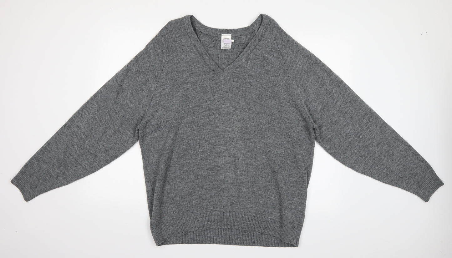 leonard hudson Mens Grey   Pullover Jumper Size L