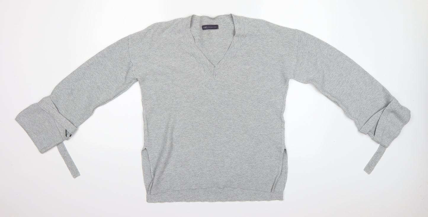 Marks and Spencer Womens Grey   Pullover Jumper Size 10