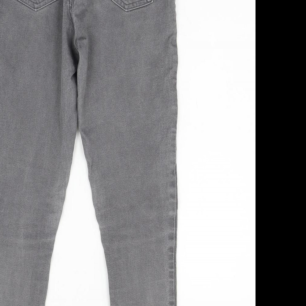 M&S Womens Grey  Denim Skinny Jeans Size 10 L26 in