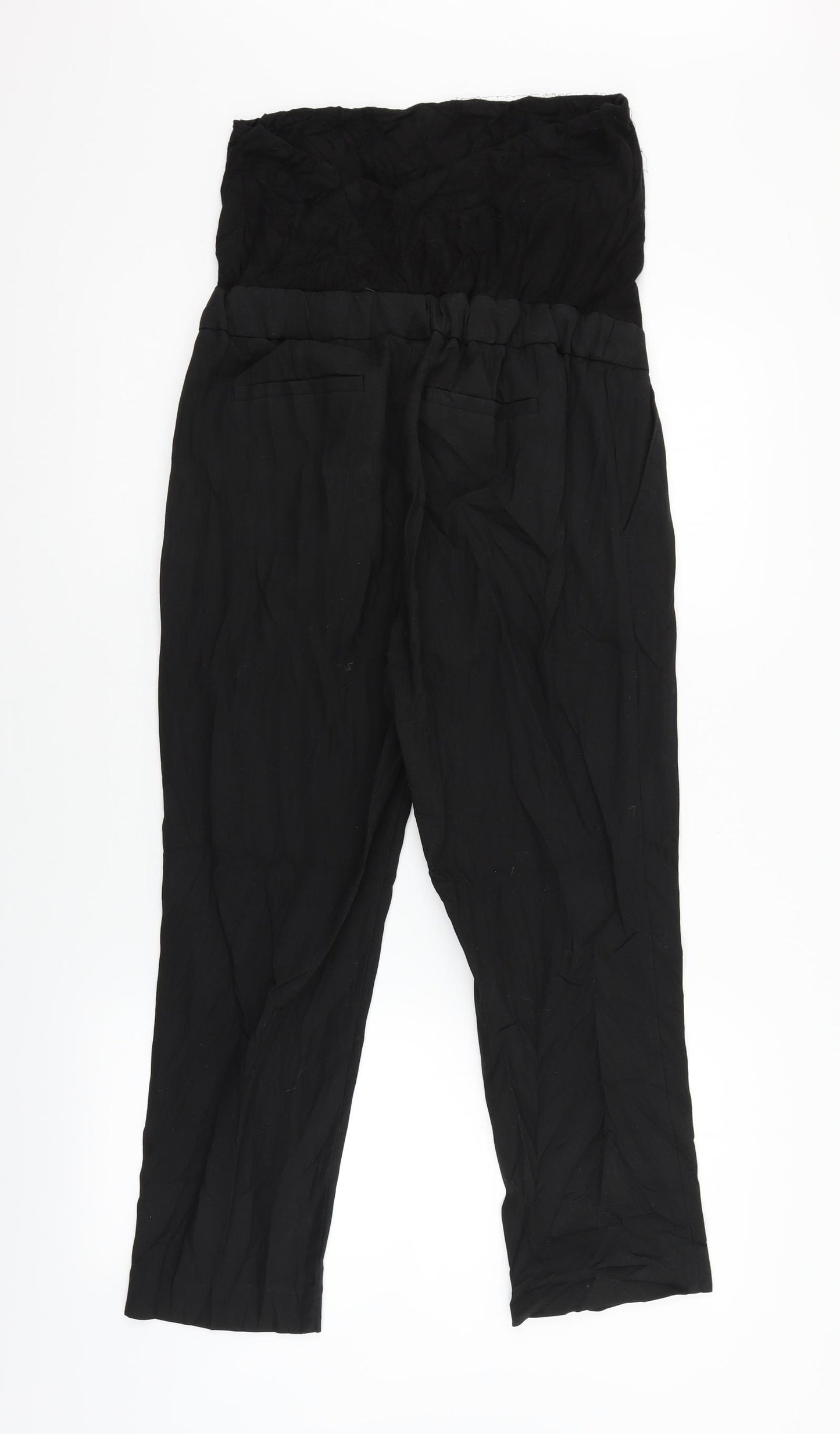 Next Maternity Womens Black  Jersey Trousers  Size 12 L23 in