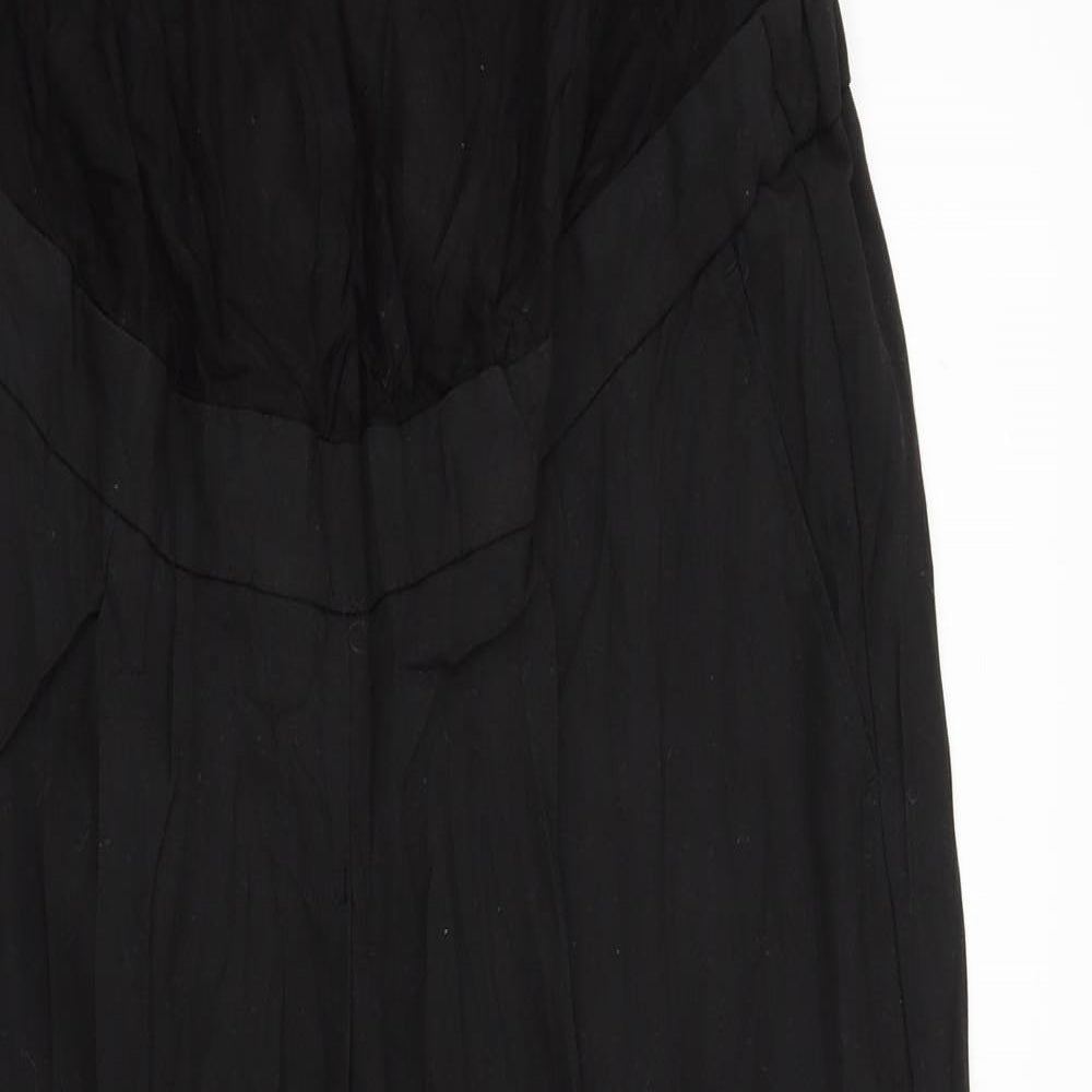 Next Maternity Womens Black  Jersey Trousers  Size 12 L23 in