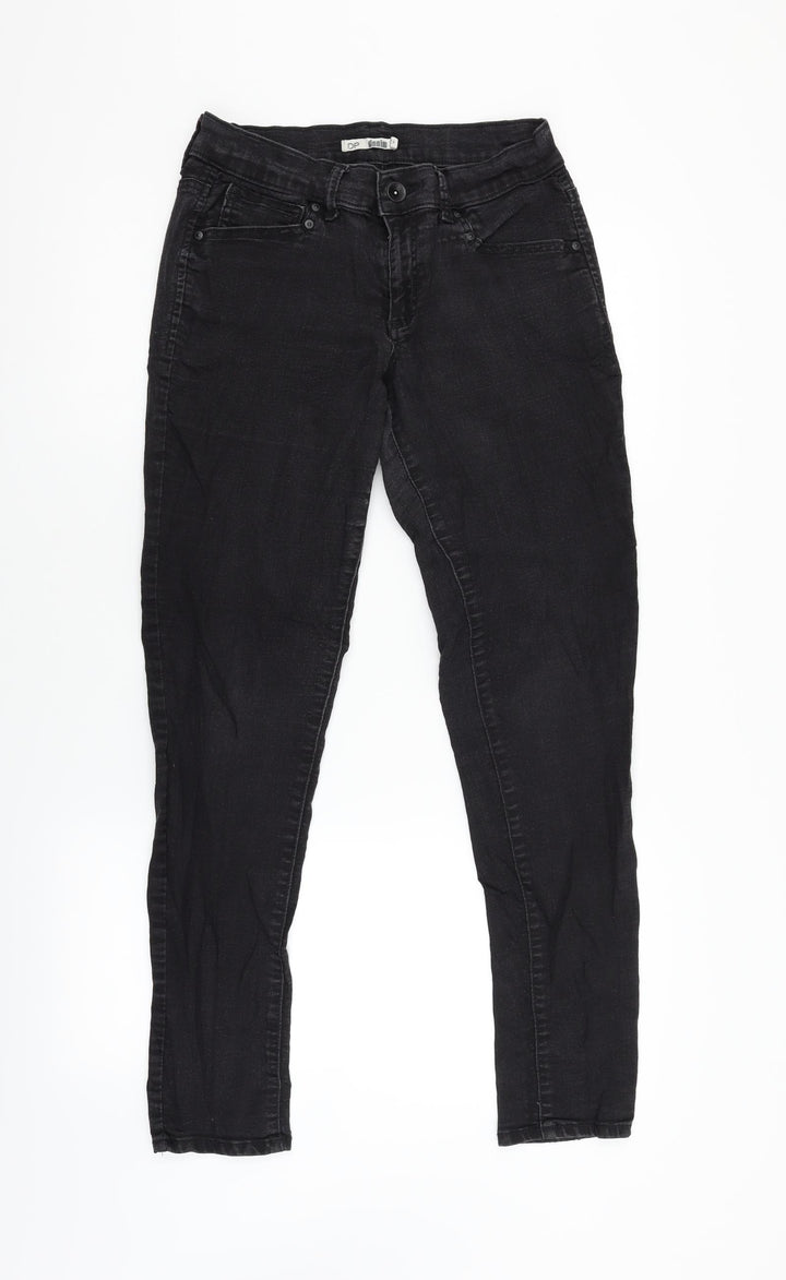 Dorothy Perkins Womens Black  Denim Skinny Jeans Size 12 L29 in