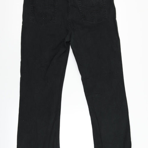 Canda Mens Black  Denim Straight Jeans Size 44 L28 in