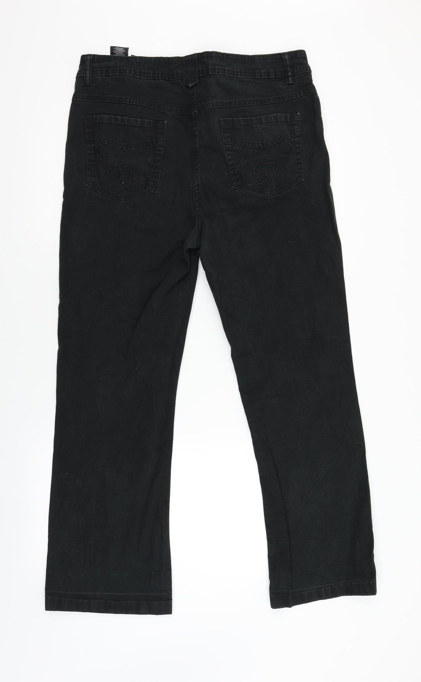 Canda Mens Black  Denim Straight Jeans Size 44 L28 in