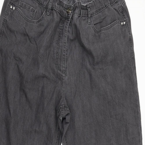 Gina Womens Black  Denim Straight Jeans Size 32 L27 in