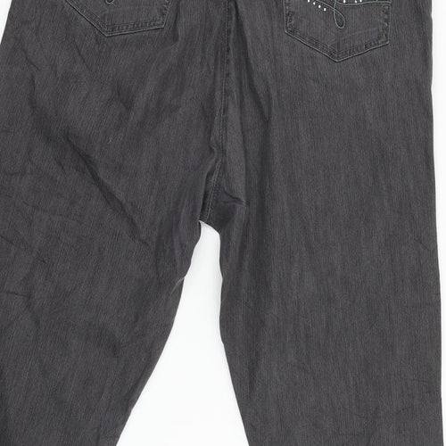 Gina Womens Black  Denim Straight Jeans Size 32 L27 in
