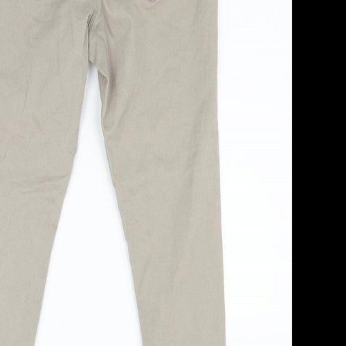 George Womens Beige  Denim Tapered Jeans Size 14 L28 in