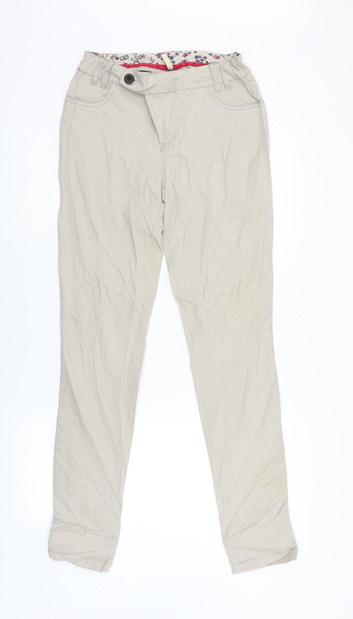 B. Young Womens Beige Denim Skinny Jeans Size 36 L32 in