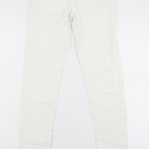 Primark Womens Ivory  Denim Skinny Jeans Size 6 L29 in