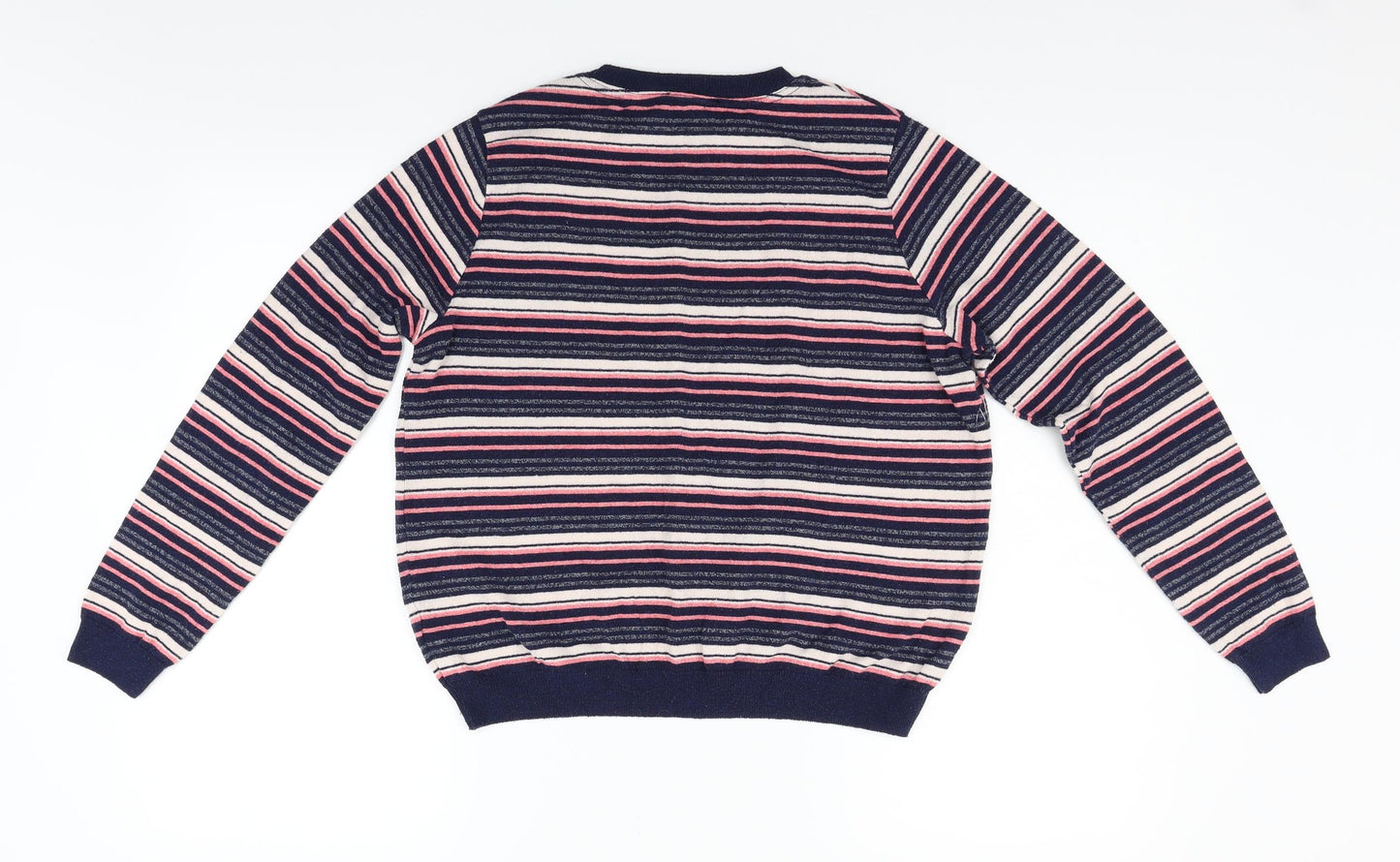 Primark Womens Multicoloured Striped Knit Pullover Jumper Size 12