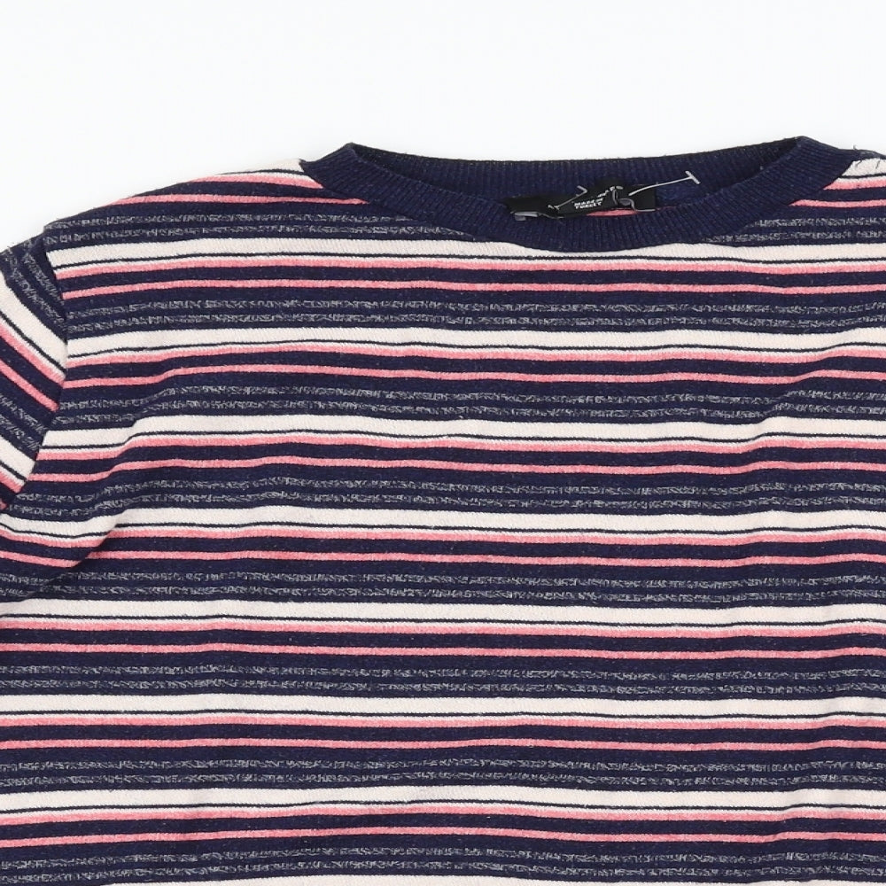 Primark Womens Multicoloured Striped Knit Pullover Jumper Size 12