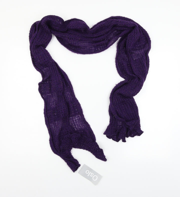Oslo Womens Purple Knit Scarf