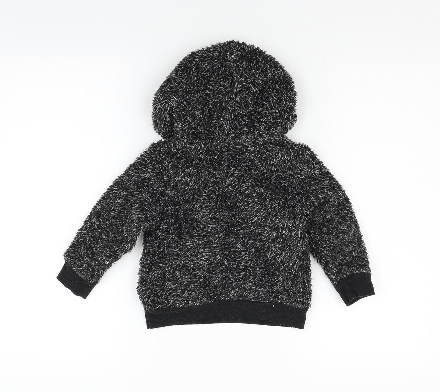 F&F Boys Grey  Fleece Pullover Hoodie Size 2-3 Years