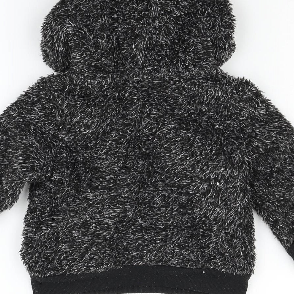 F&F Boys Grey  Fleece Pullover Hoodie Size 2-3 Years
