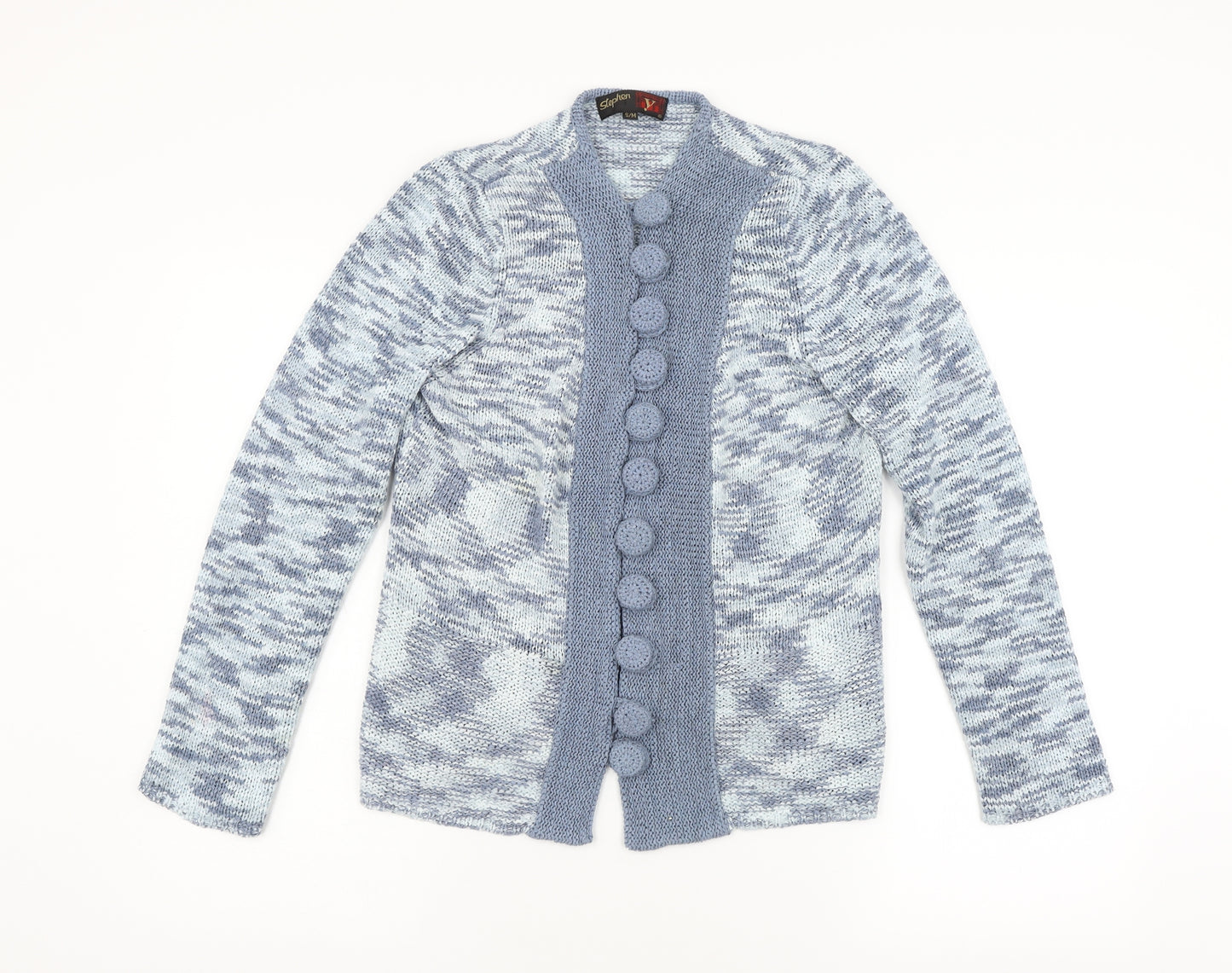 Stephen Womens Blue  Knit Cardigan Jumper Size S