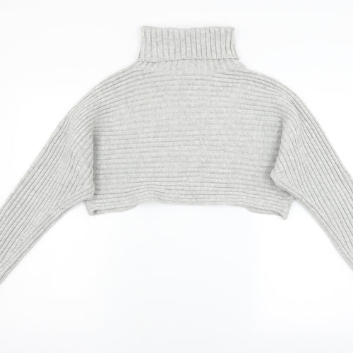New Look Womens Grey  Knit Pullover Jumper Size L
