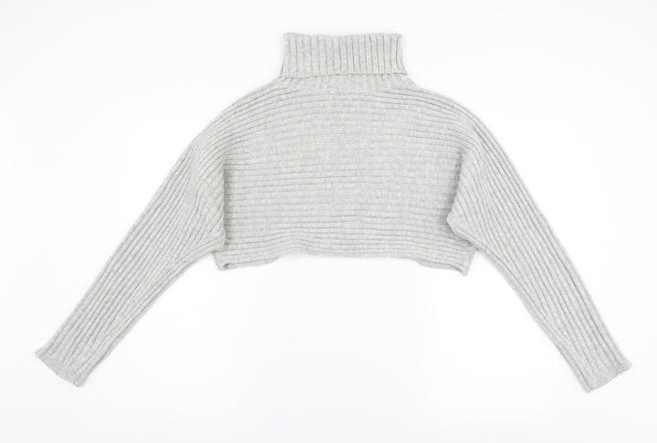 New Look Womens Grey  Knit Pullover Jumper Size L