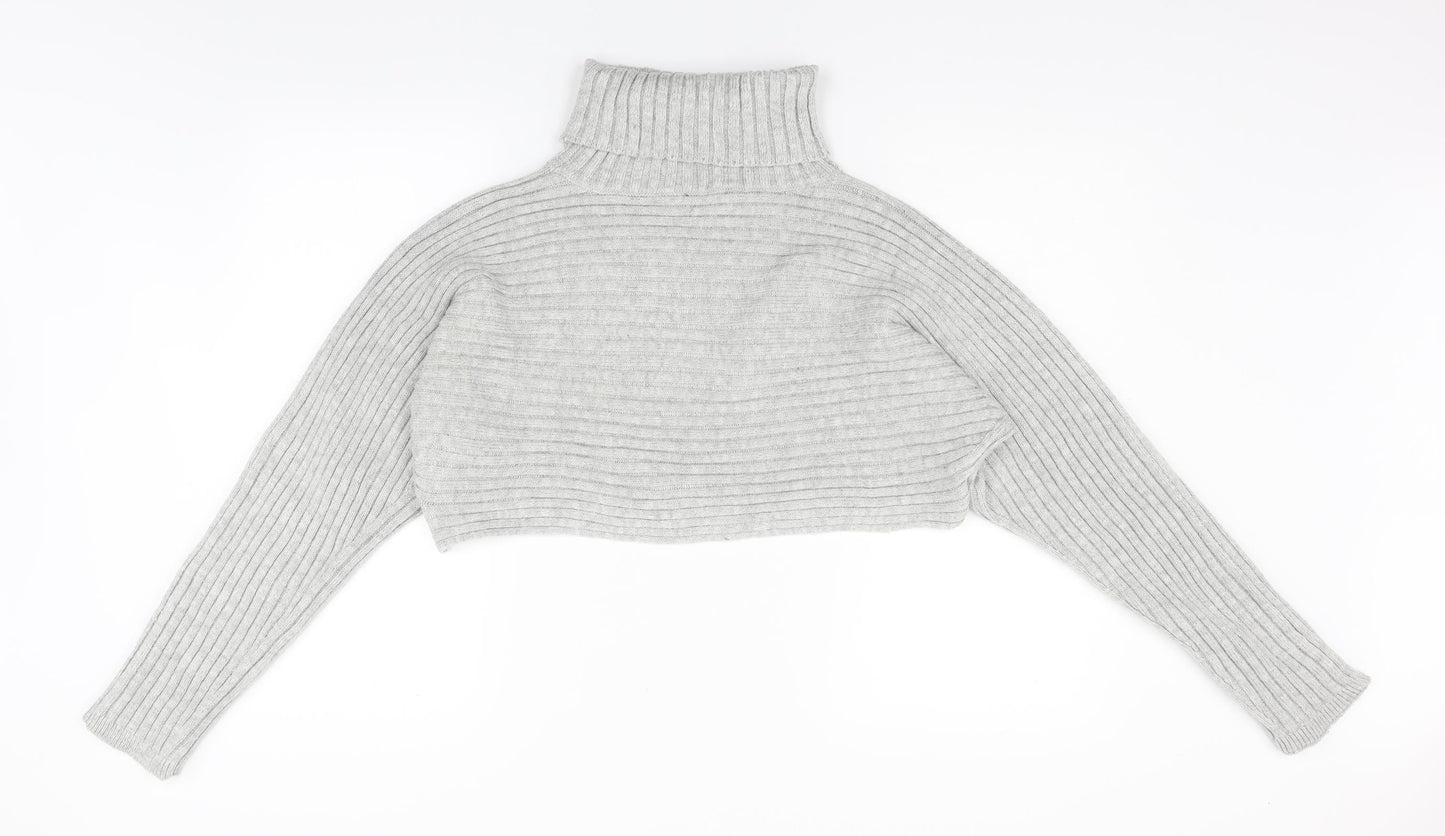 New Look Womens Grey  Knit Pullover Jumper Size L