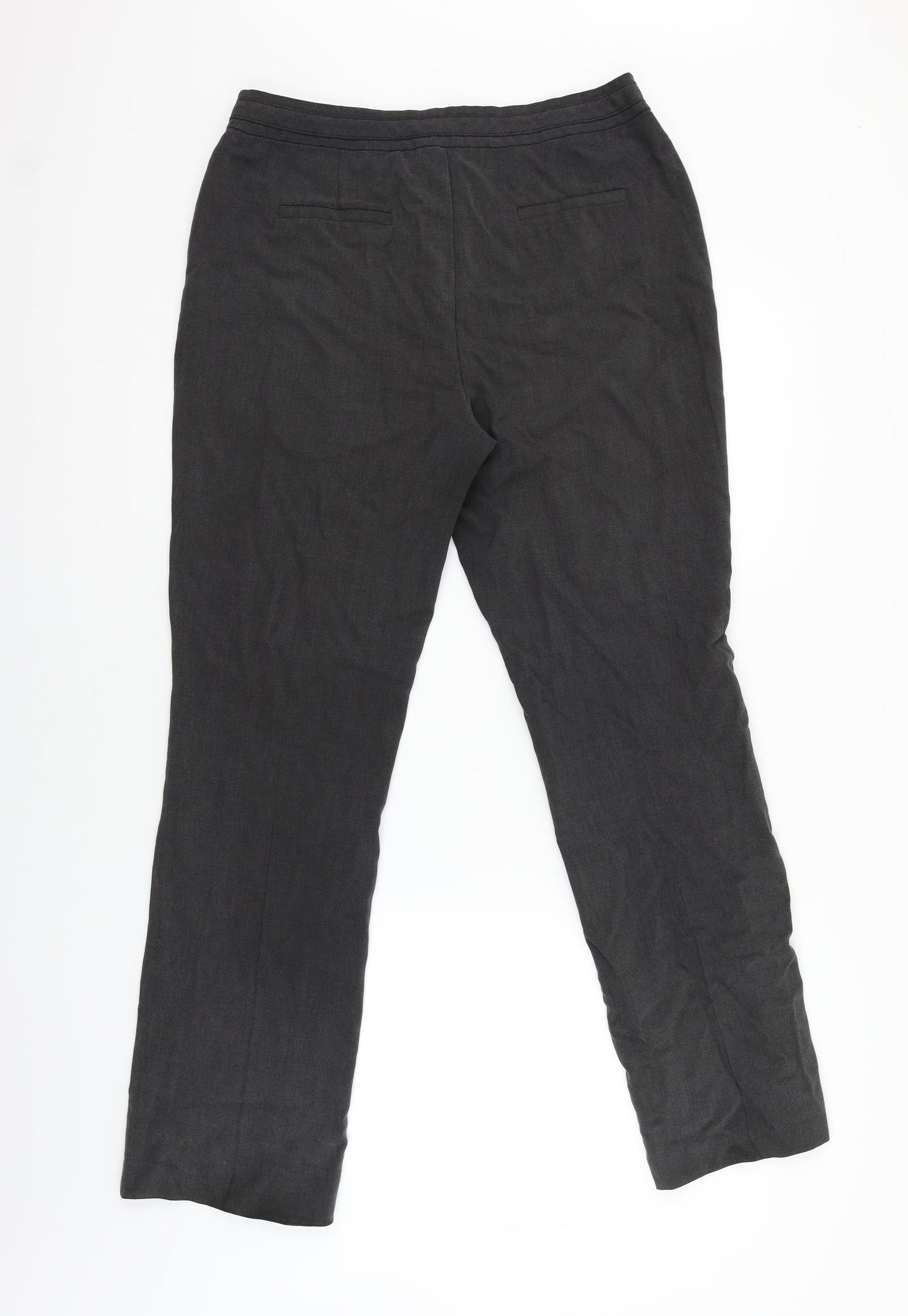 M&Co Womens Black   Trousers  Size 12 L30 in