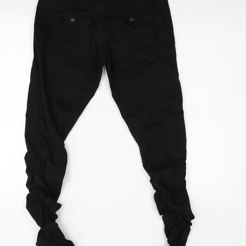 CULTURE Womens Black  Denim Trousers  Size 36 L29 in - Ruched