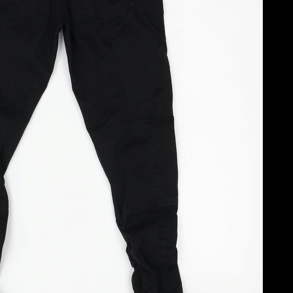 CULTURE Womens Black  Denim Trousers  Size 36 L29 in - Ruched