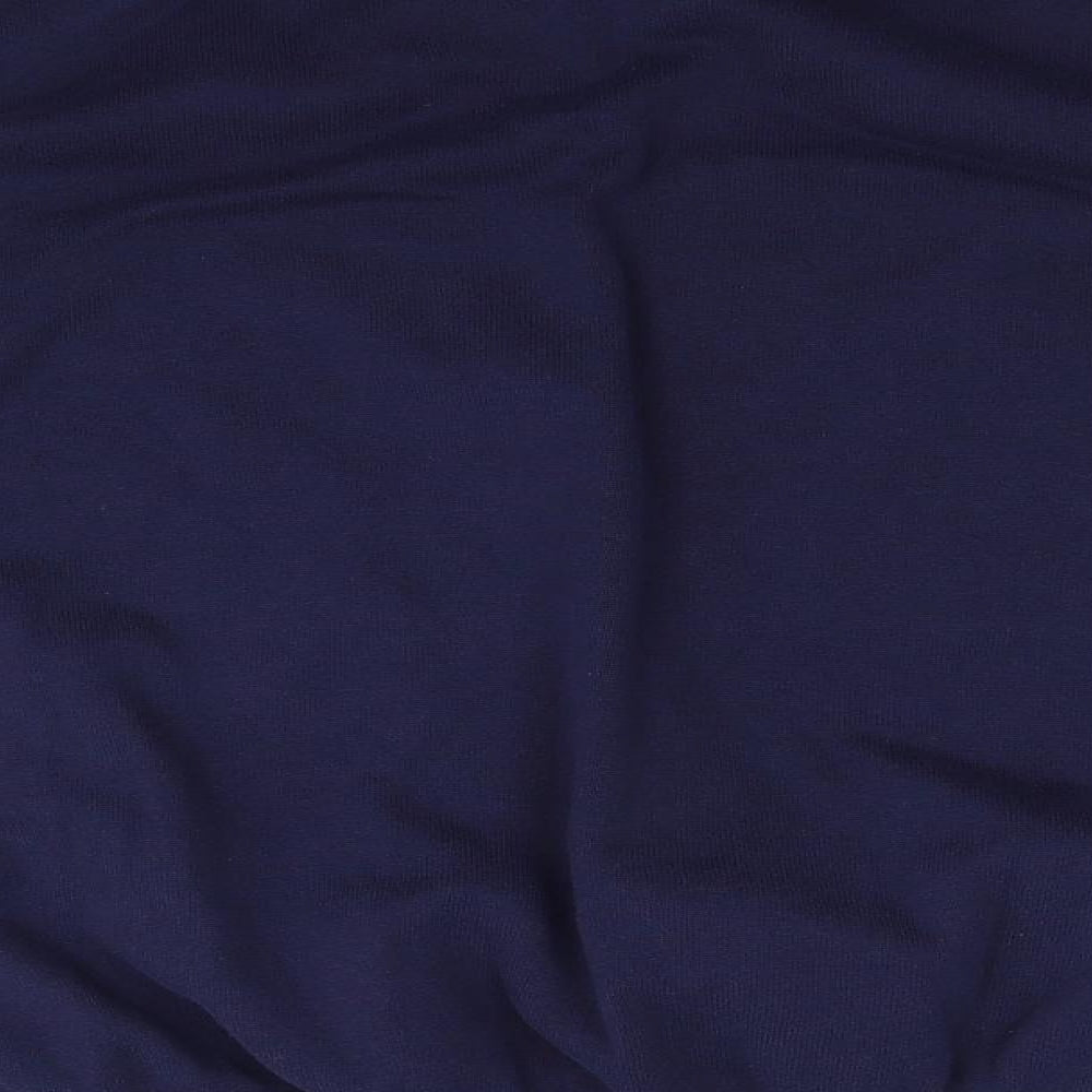 Jacamo Mens Blue  Knit Henley Jumper Size 3XL