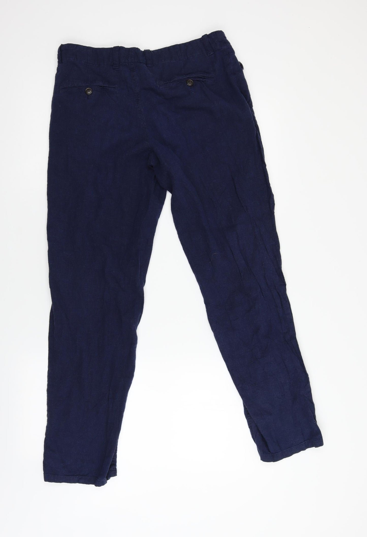 Next Tailoring Womens Blue   Trousers  Size 30 L29 in