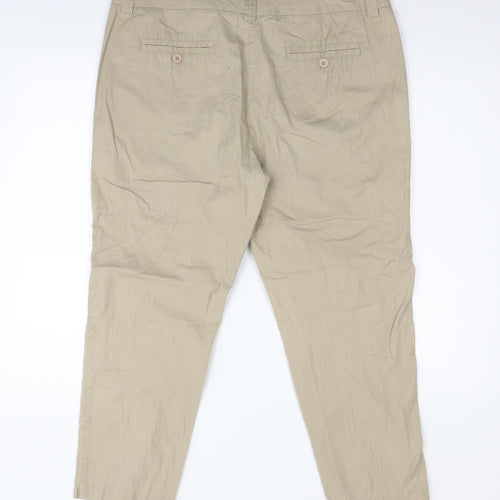 Laura Ashley Womens Beige   Trousers  Size 18 L25 in