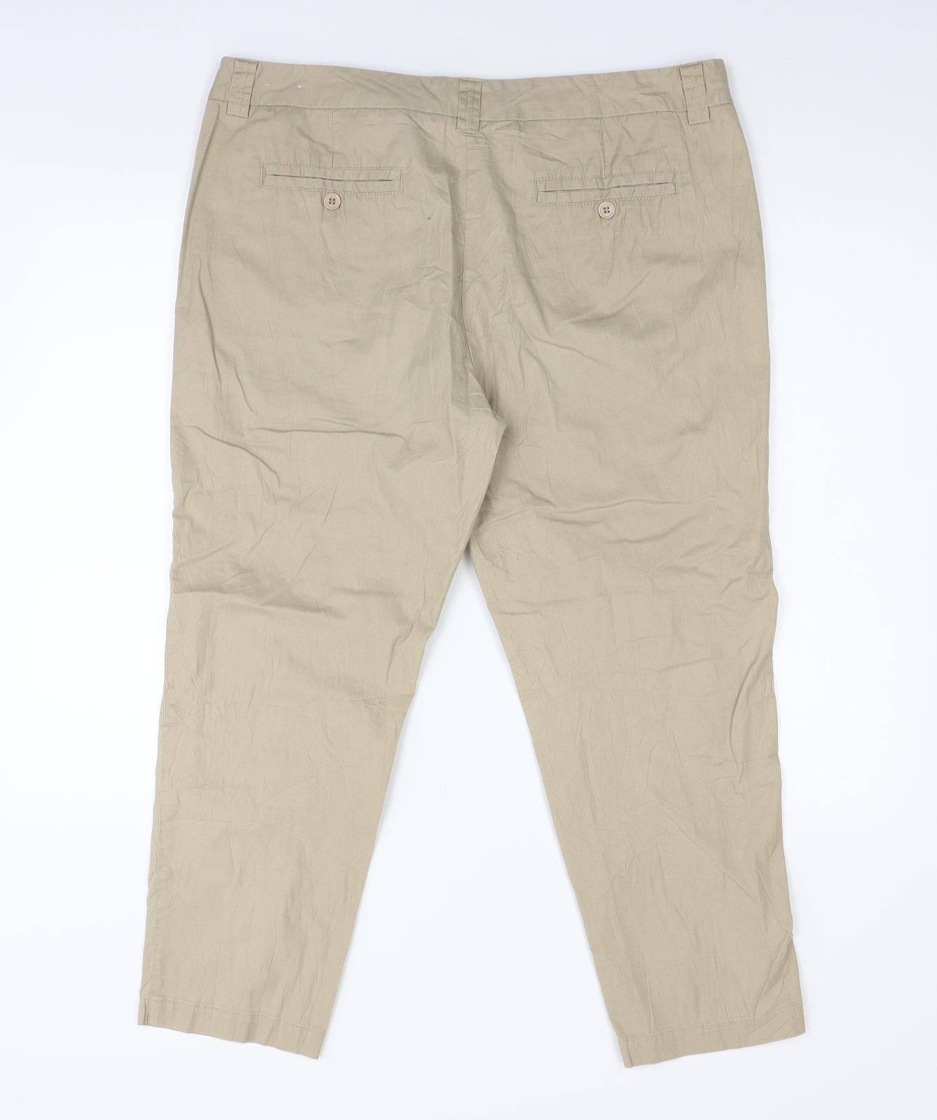 Laura Ashley Womens Beige   Trousers  Size 18 L25 in