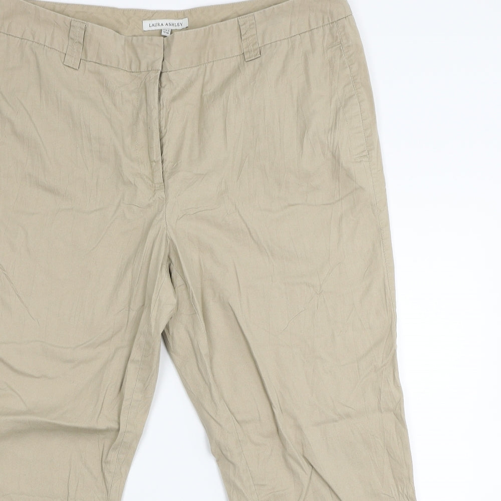 Laura Ashley Womens Beige   Trousers  Size 18 L25 in