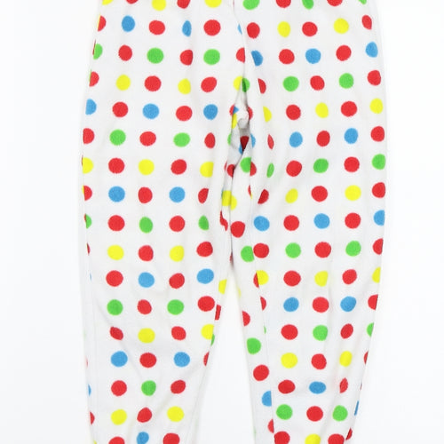 George Girls White Polka Dot   Pyjama Pants Size 7-8 Years