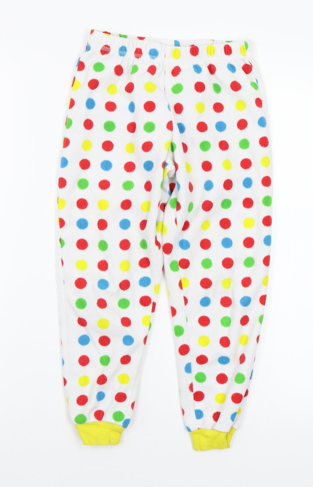 George Girls White Polka Dot   Pyjama Pants Size 7-8 Years