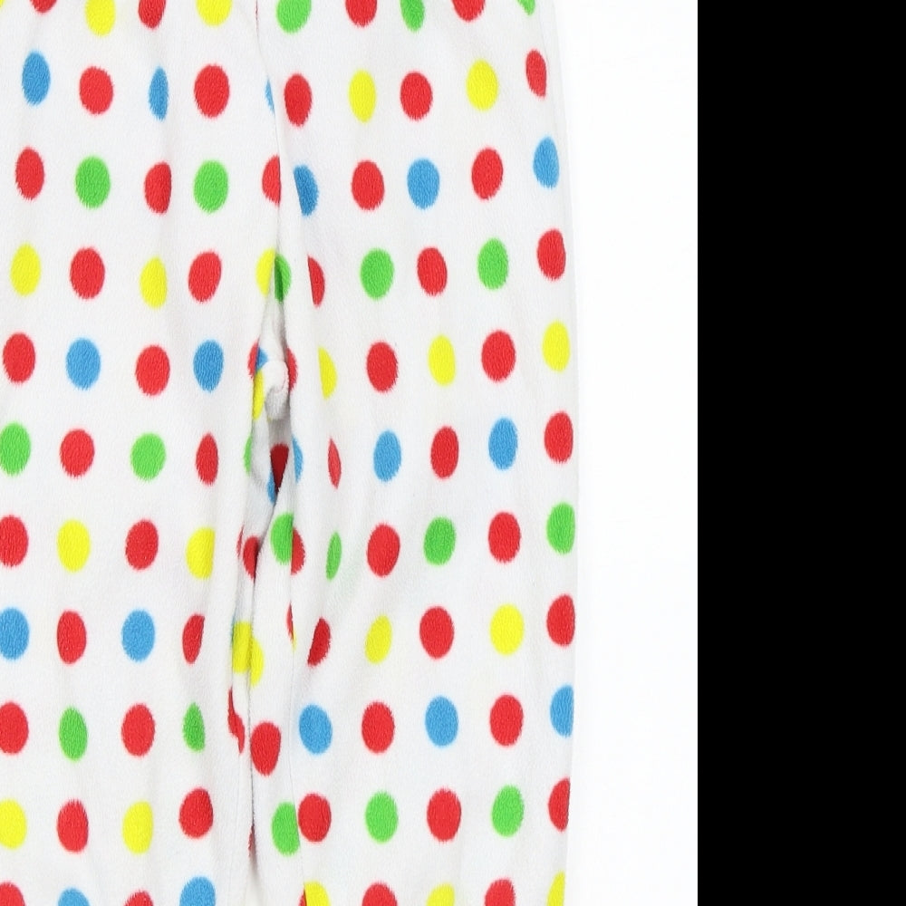 George Girls White Polka Dot   Pyjama Pants Size 7-8 Years