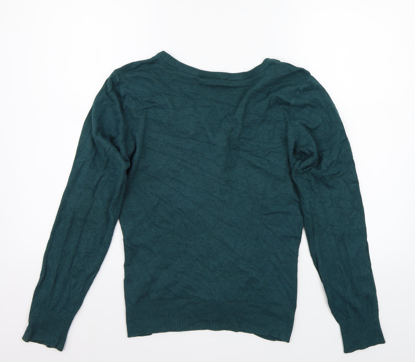 Fransa Womens Green   Cardigan Jumper Size L