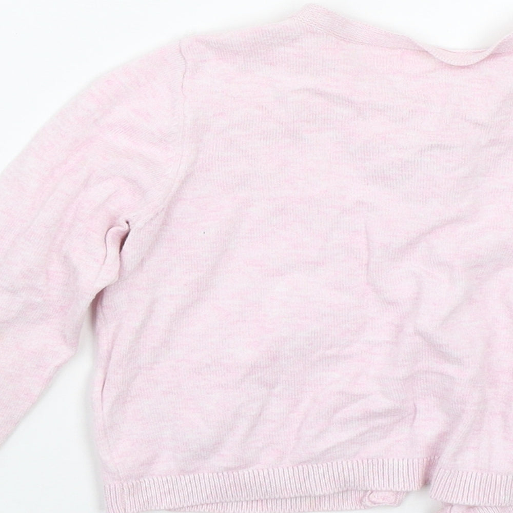 NEXT Girls Pink   Cardigan Jumper Size 2-3 Years