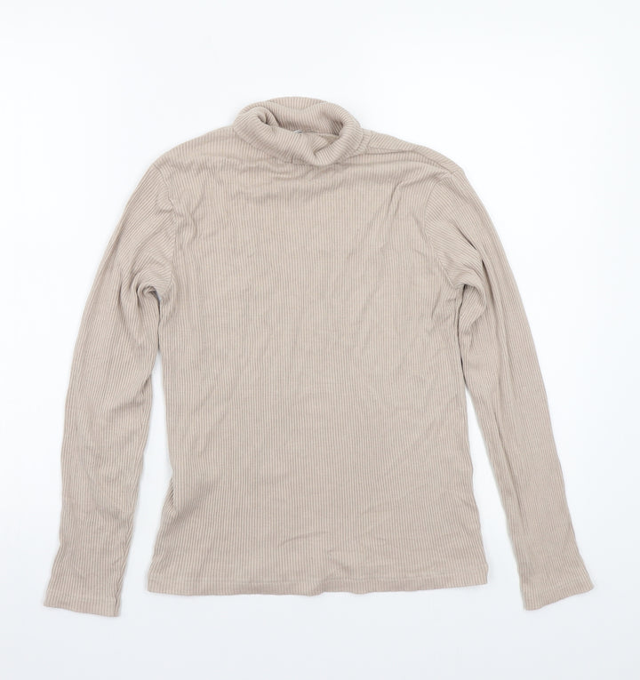 H&M Womens Beige Pullover Jumper Size S