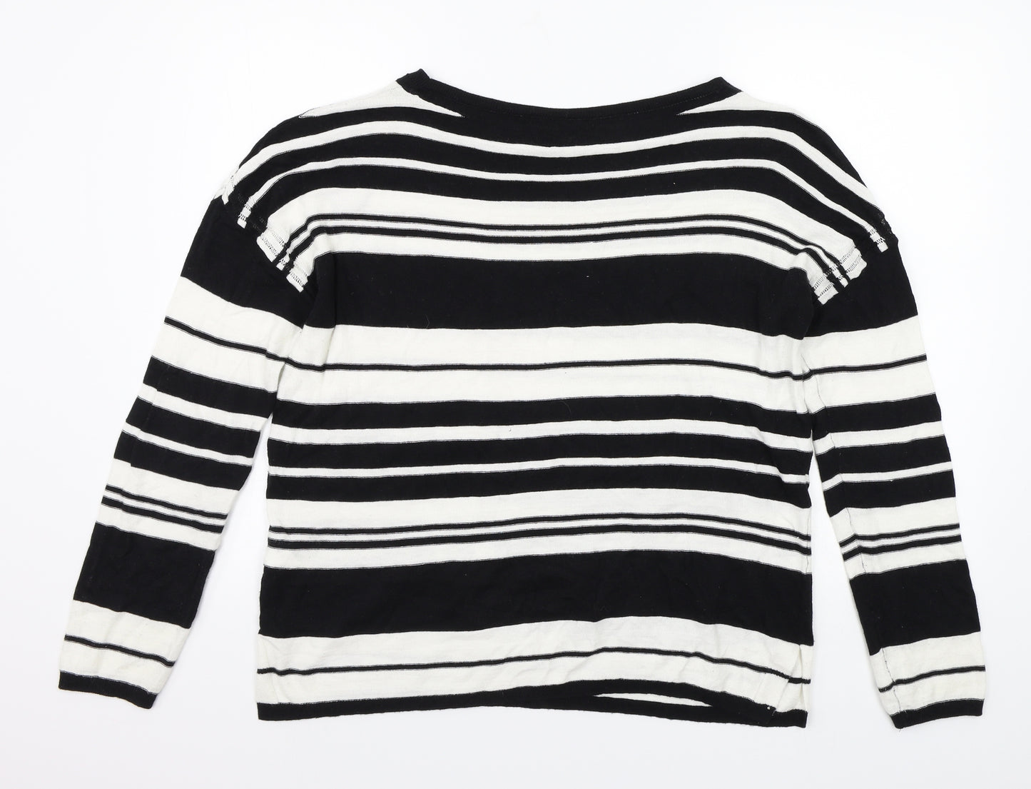NEXT  Womens White Striped  Pullover Jumper Size 12