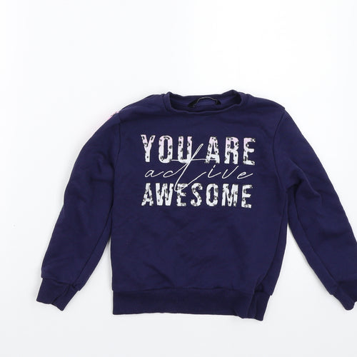 Very Girls Blue   Pullover Jumper Size 7 Years