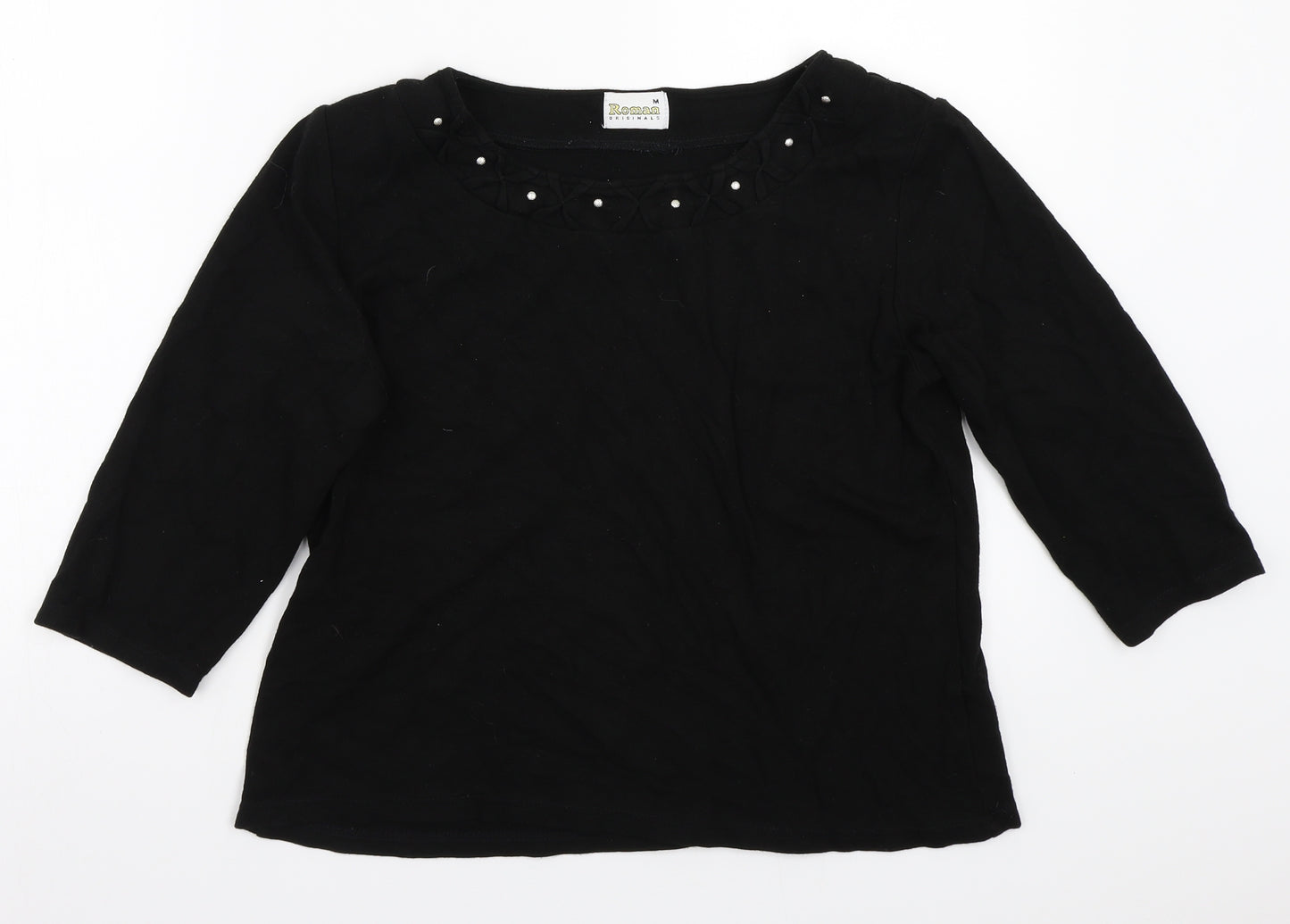 Roman Womens Black   Pullover Jumper Size M