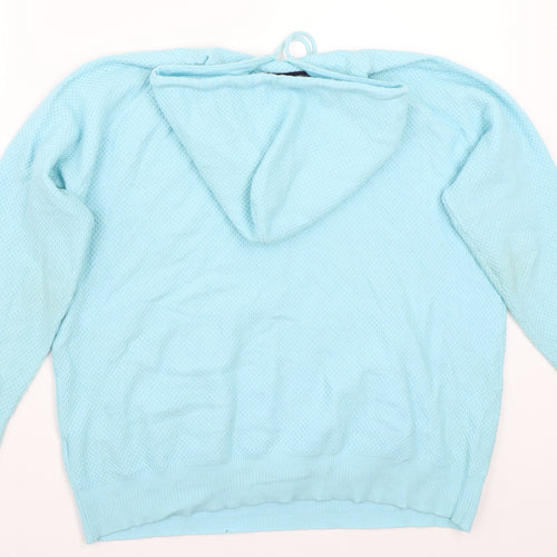 Marks and Spencer Womens Blue   Pullover Hoodie Size M