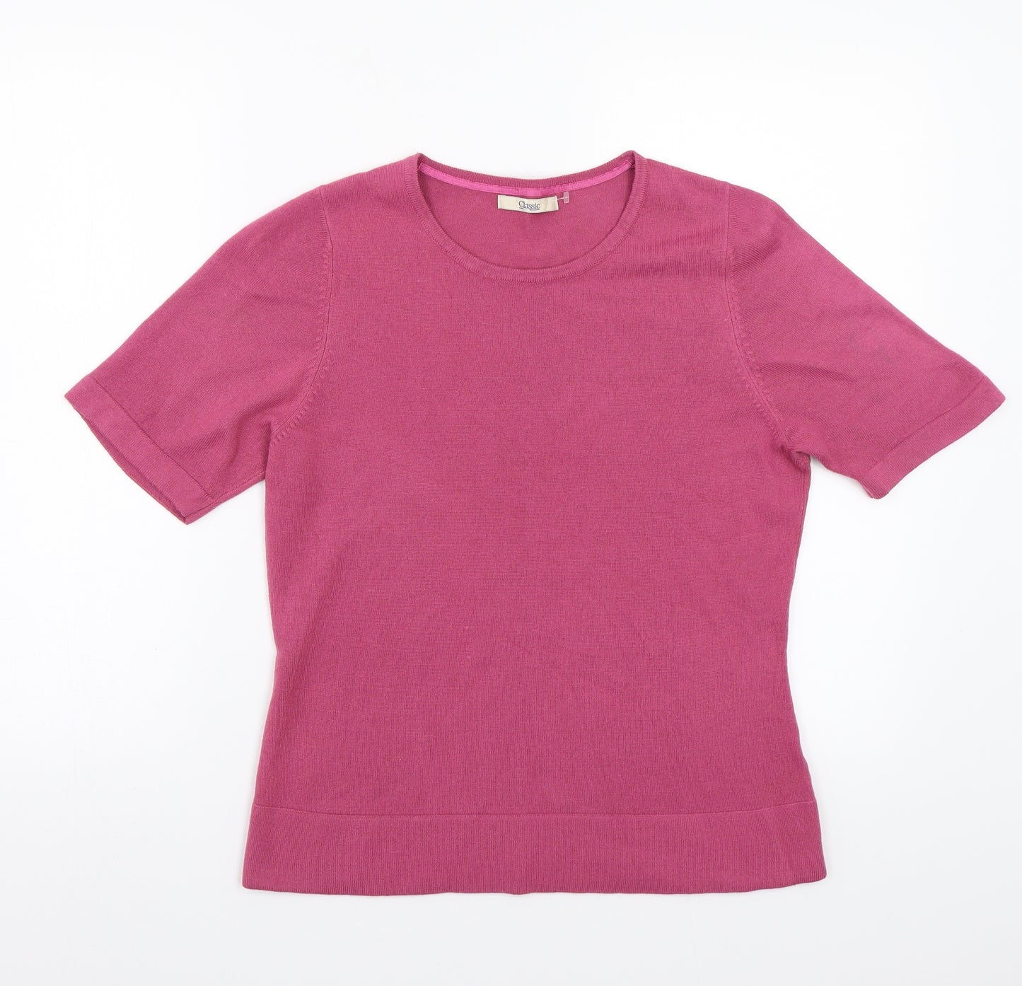 Classic Womens Pink   Basic T-Shirt Size M