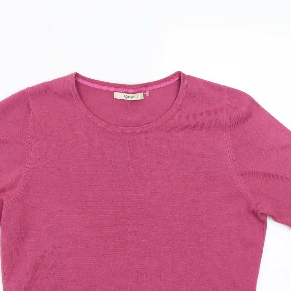 Classic Womens Pink   Basic T-Shirt Size M