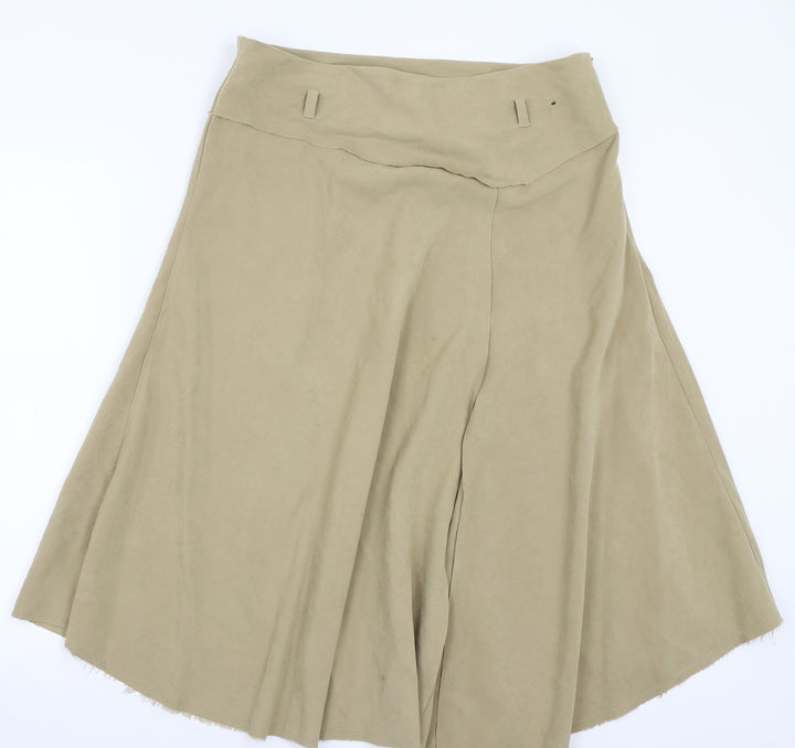 Ellie Louise Womens Beige A-Line Skirt Size 14