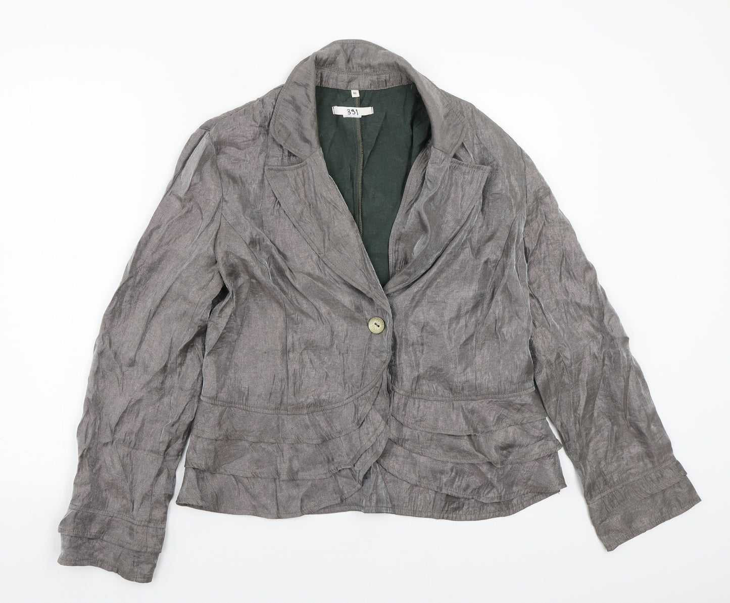 Preworn Womens Grey   Jacket Coat Size 16
